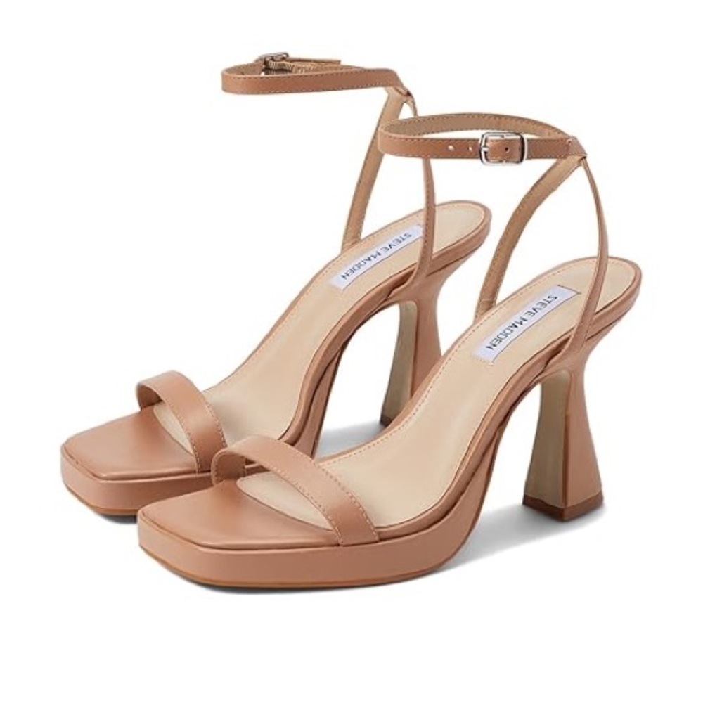 Steve Madden Tan Nicky Heeled Sandal Women's Heels NWOB